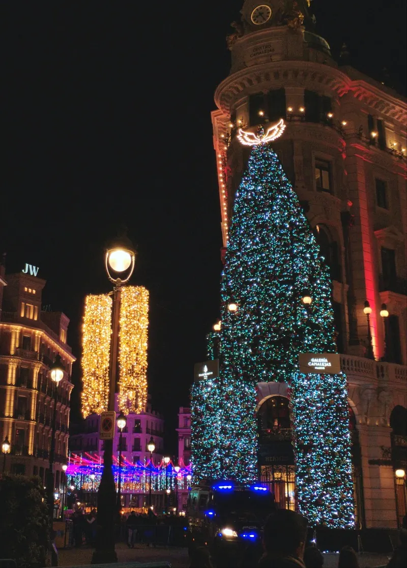 Luces de Navidad en la calle