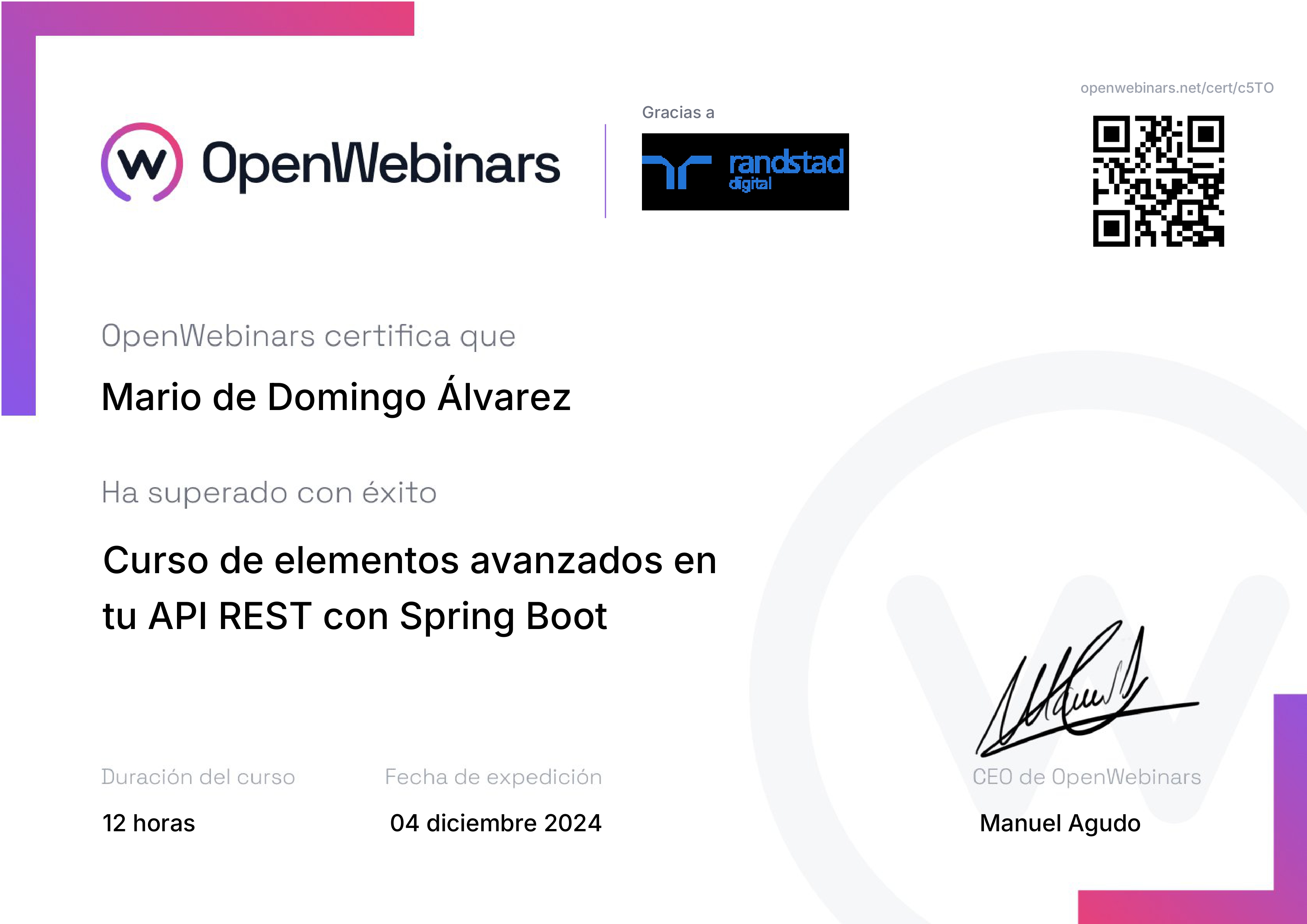 Curso elementos avanzados api rest